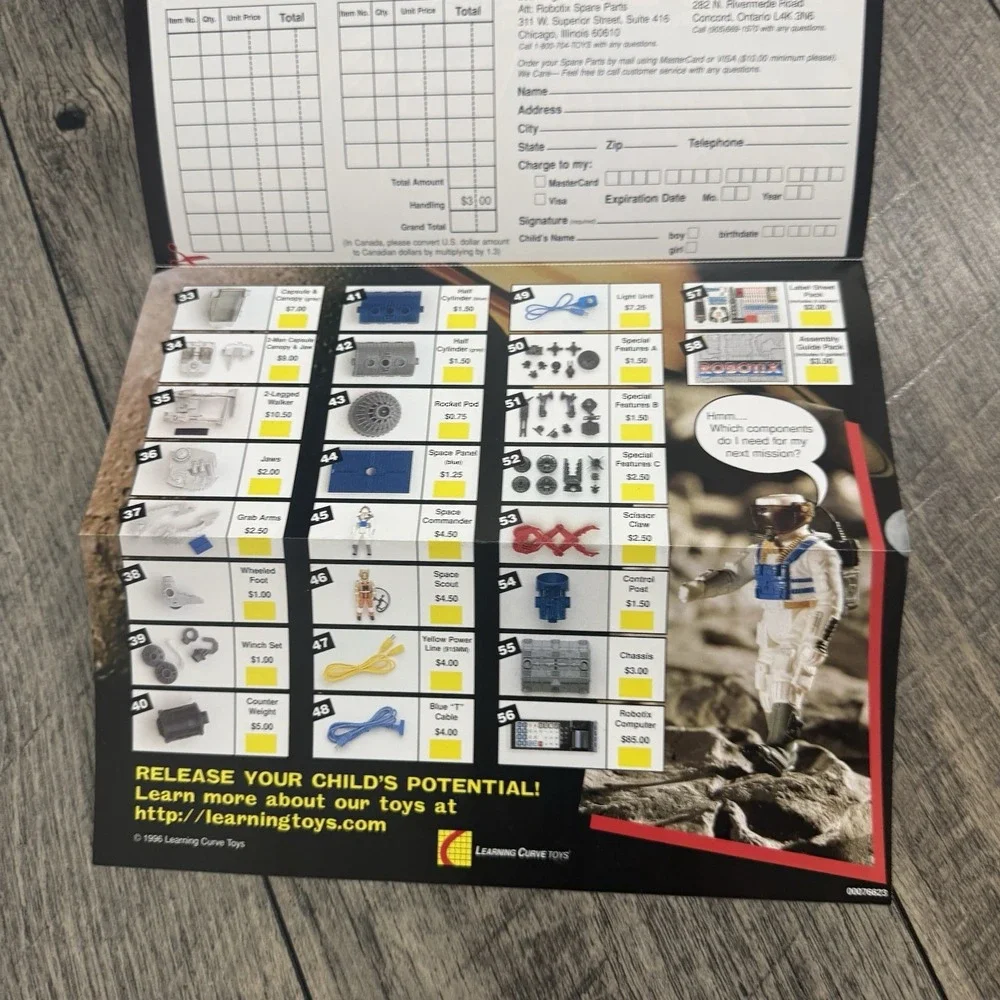 VTG 1996 Learning Curve Robotix Computer Set 98510 Motorized Building System NEW